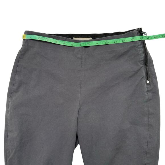 EVERLANE The Bi-Stretch Work Pant in Graphite Gray Size 6 Side Zip Slim Straight - Picture 5 of 7
